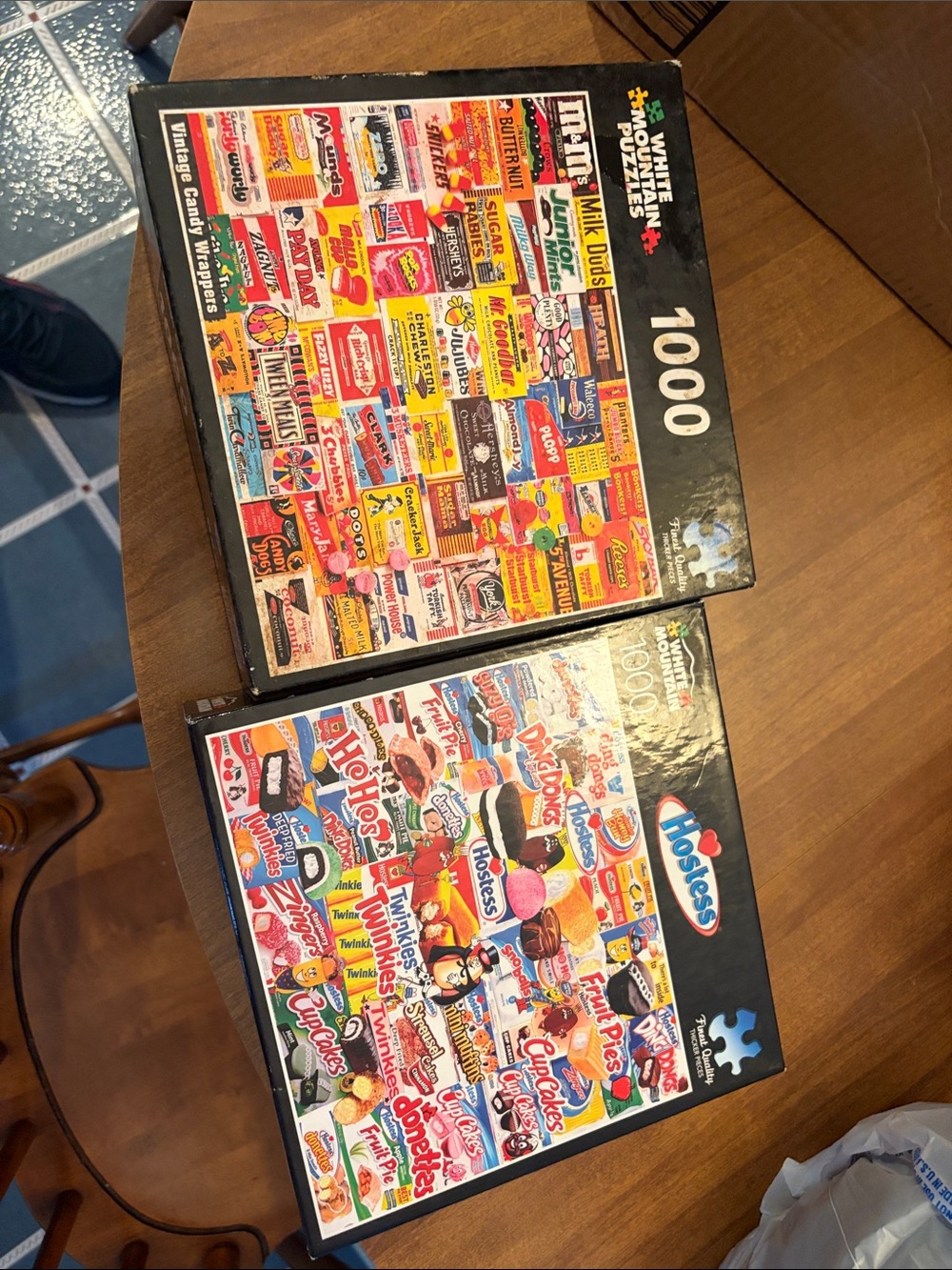 White Mountain Colorful Candy & Snacks 1000-Piece Puzzle Set - Black Border